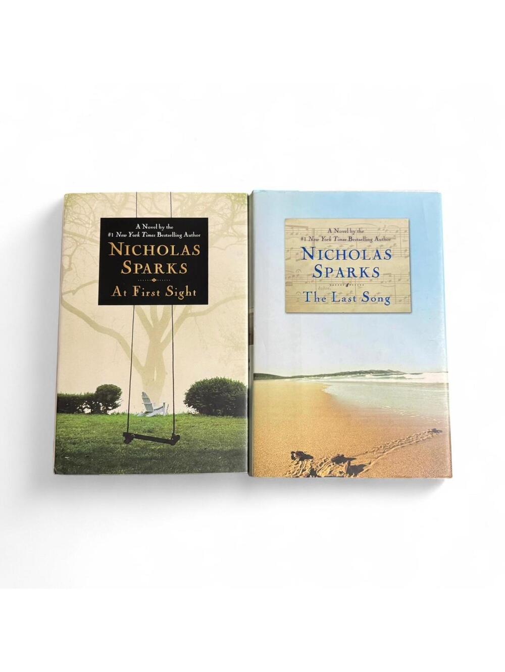 Nicholas Sparks book bundle At First Sight & The Last Song Hardcovers